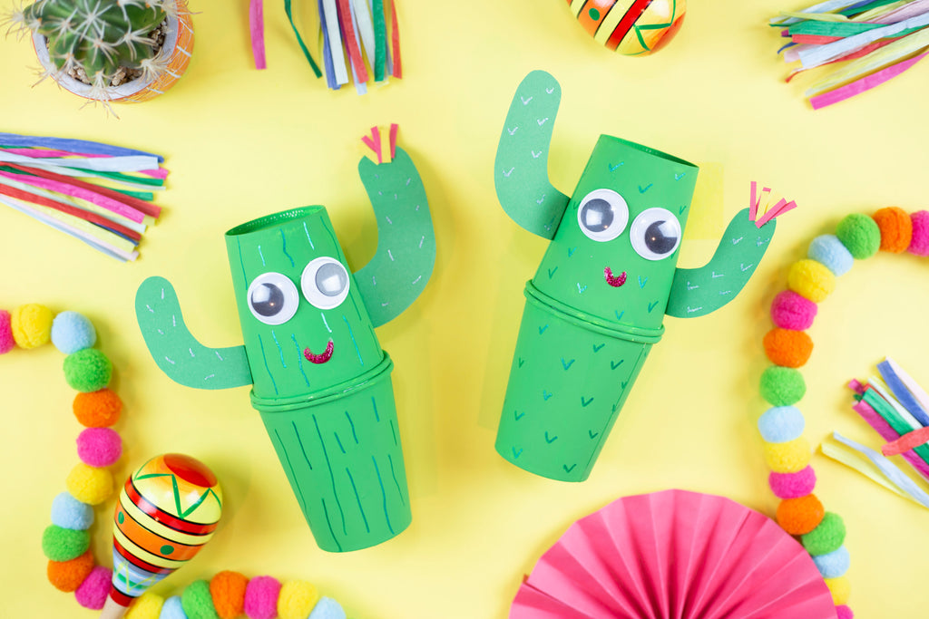 Cactus Paper Cup Party Shaker for Cinco de Mayo