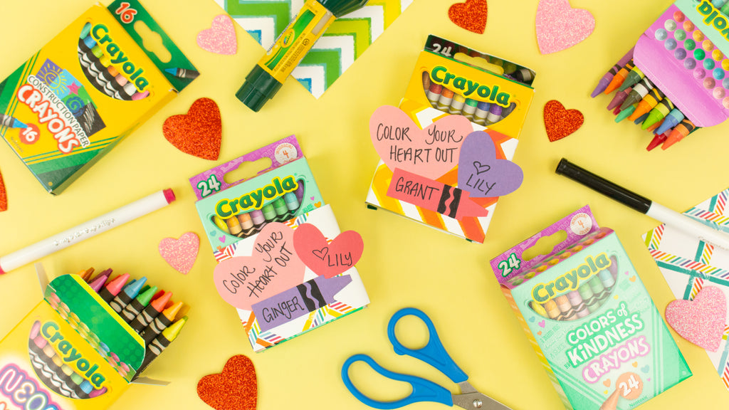 Crayon Valentine's Day Classroom Favors