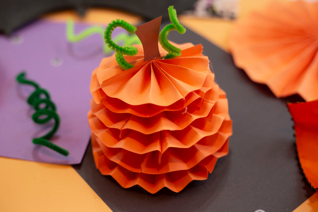 3D Pinwheel Pumpkins 