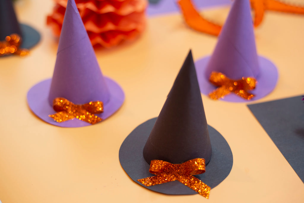 Construction Paper Witches Hat Surprise Treats