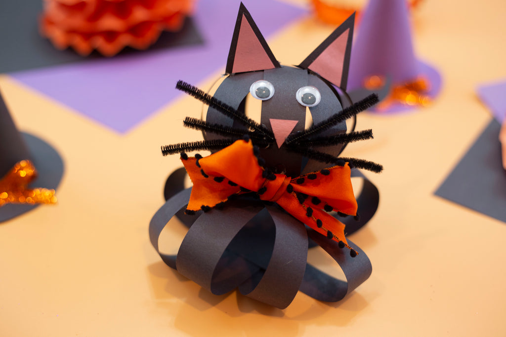 Construction Paper 3D Black Cat