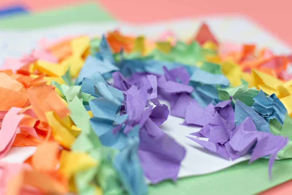 Construction Paper Crinkle Art