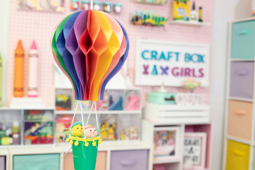 3D Honeycomb Hot Air Balloon Kids Craft