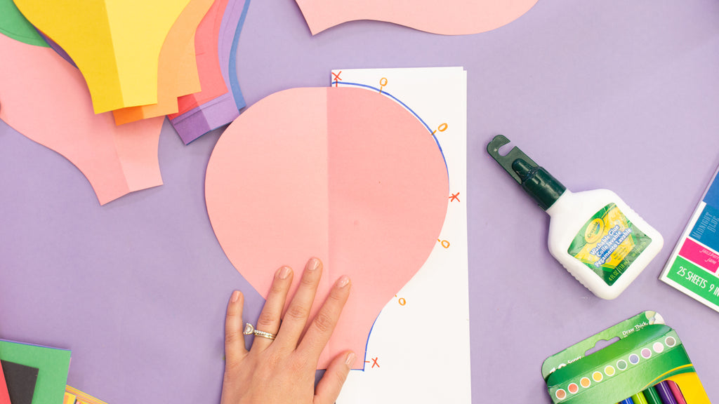 Finger paint rainbow craft - The Craft Balloon