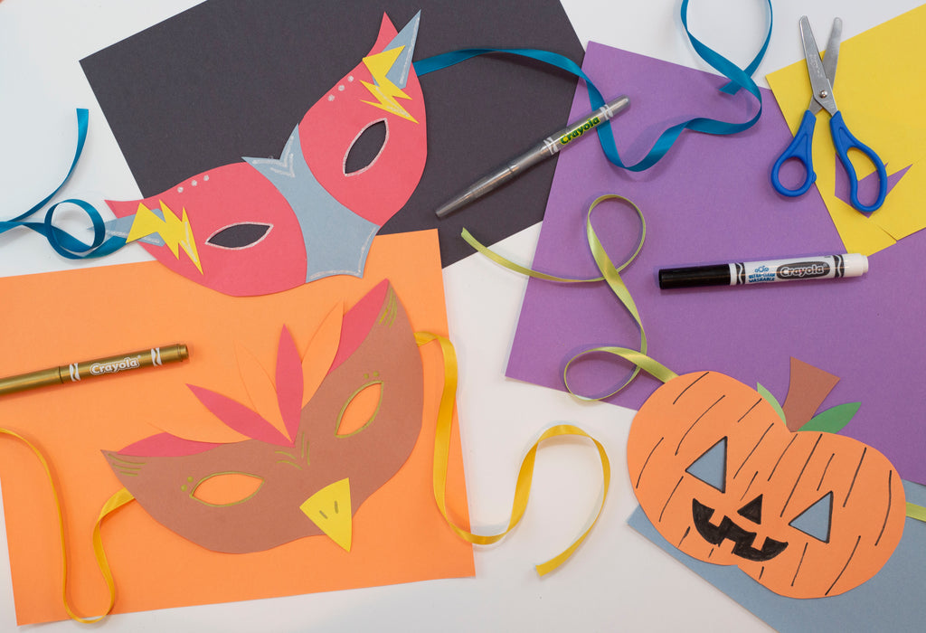 3 Halloween Construction Paper Crafts for Kids – Craft Box Girls