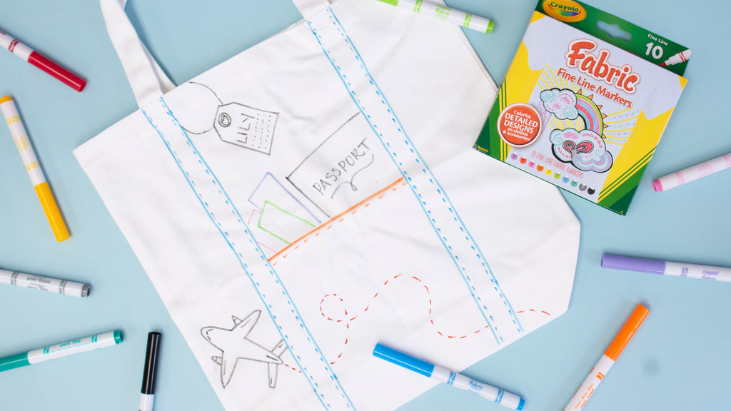 Fabric Marker Travel Tote Craft for Kids