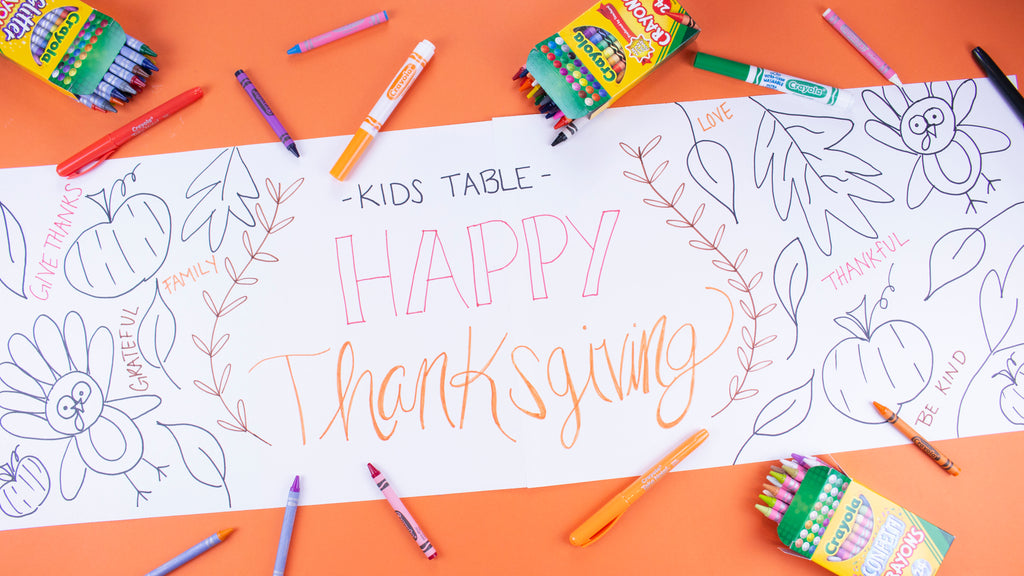 Thanksgiving Kids Table Crafts