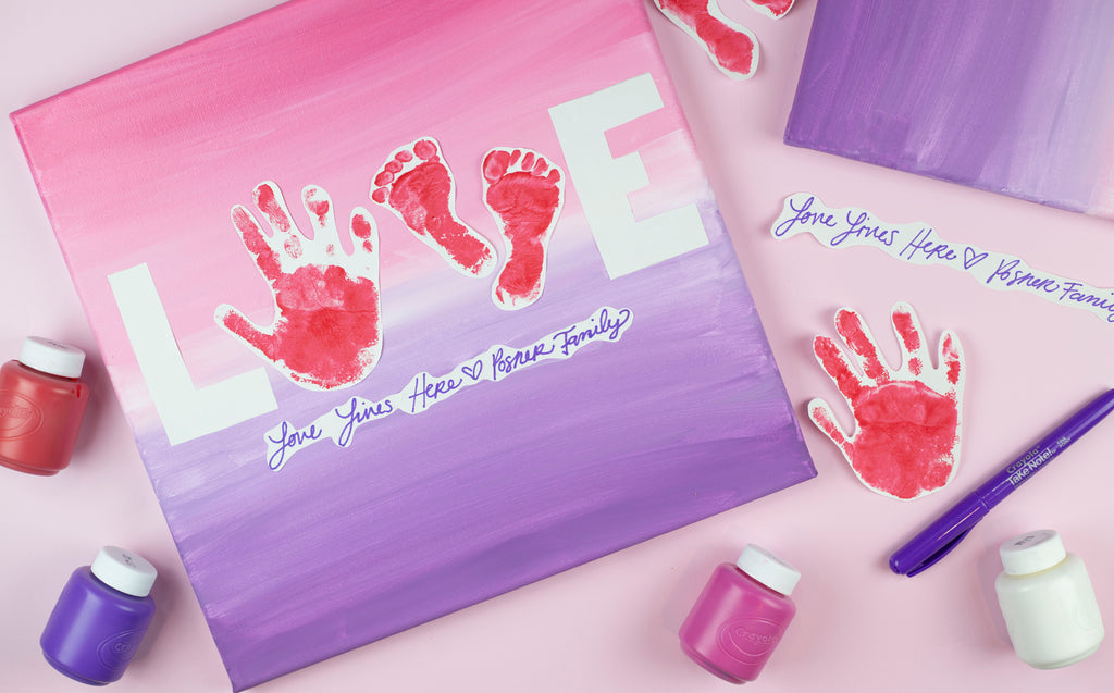 Love Family Handprint Canvas 