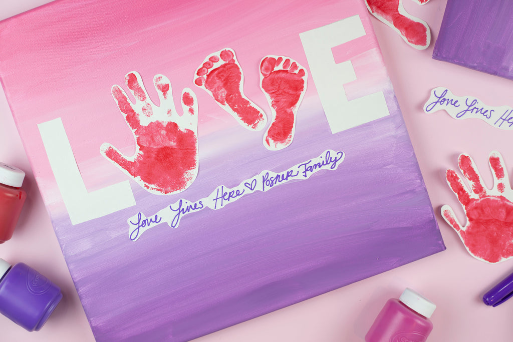 Love Family Handprint Canvas