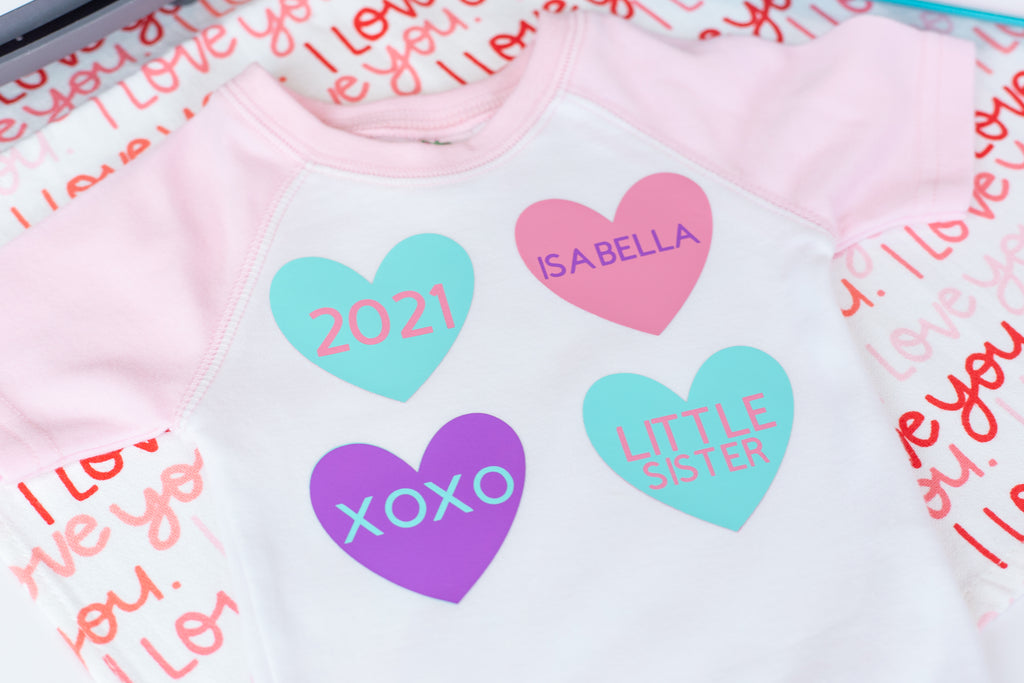 Personalized Cricut Family Valentine's Day Shirts