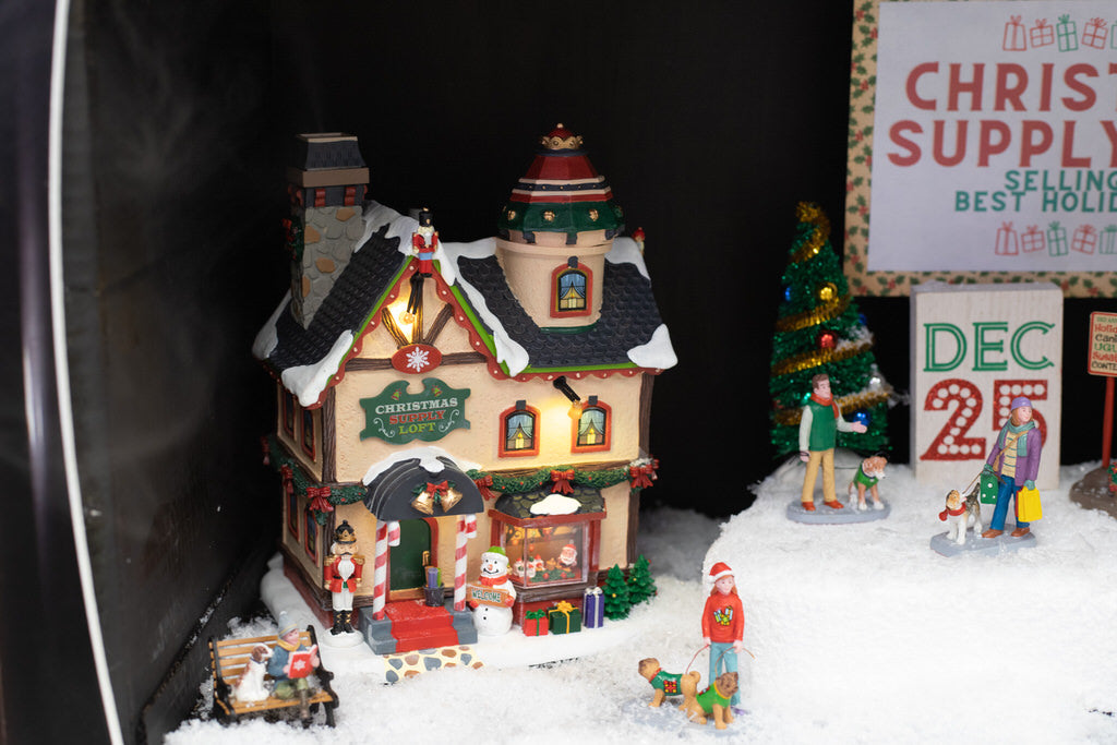 DIY Retro TV Lemax Christmas Village