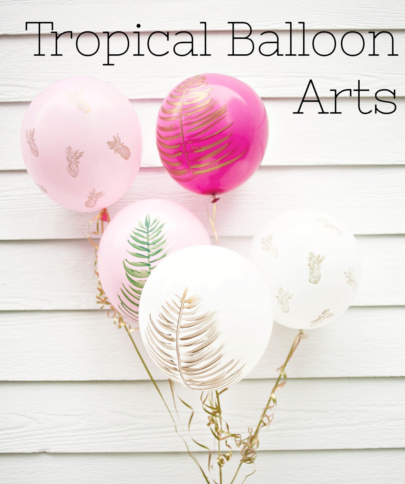DIY Tropical Balloon Art