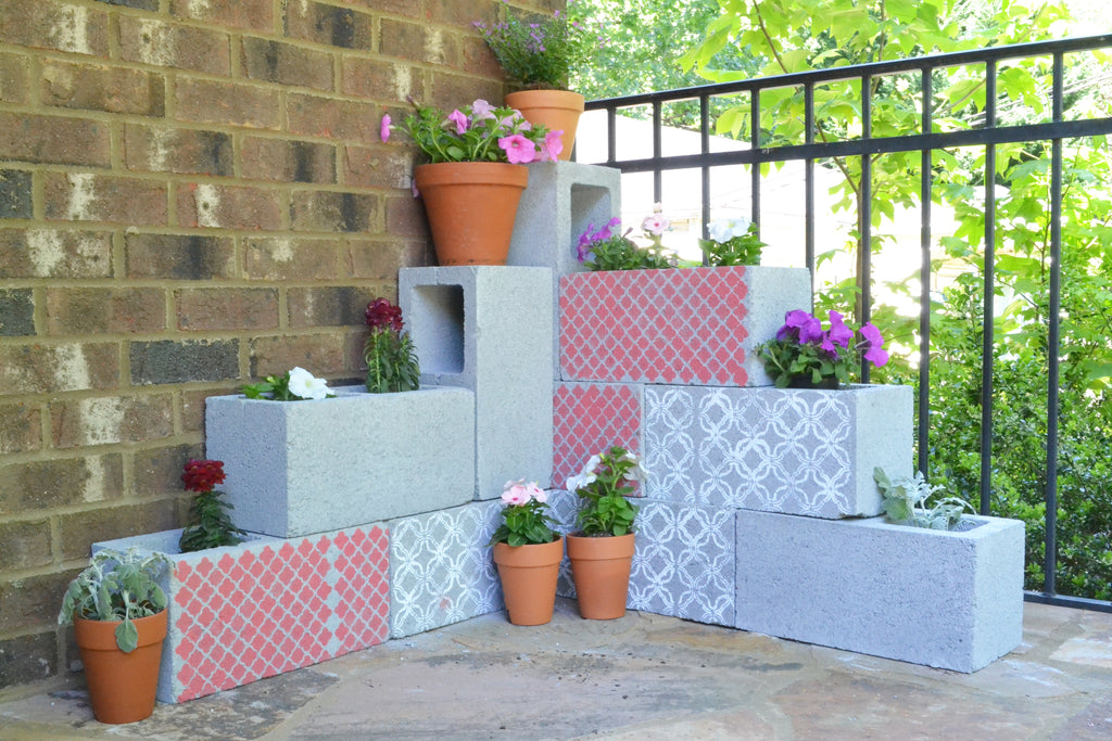 DIY Cinder Block Planter