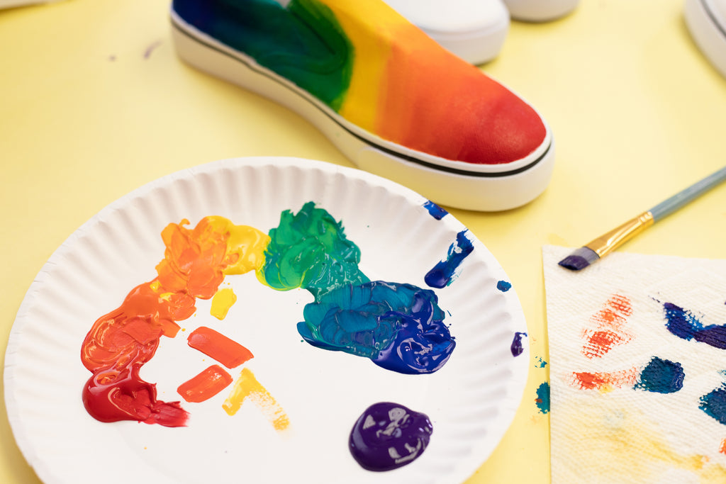 Unicorn SPiT Painted Rainbow Doc Martins – Craft Box Girls
