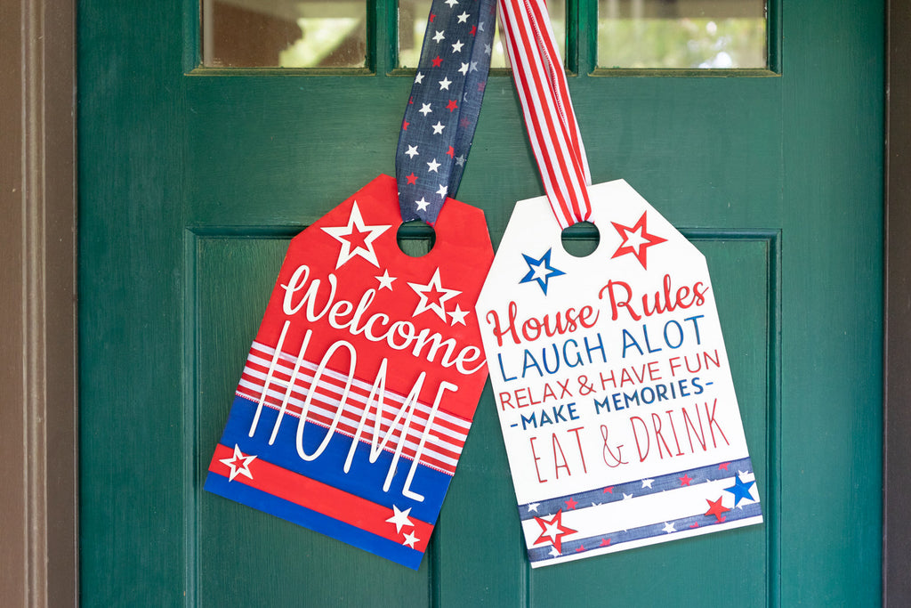 DIY Americana Door Tags