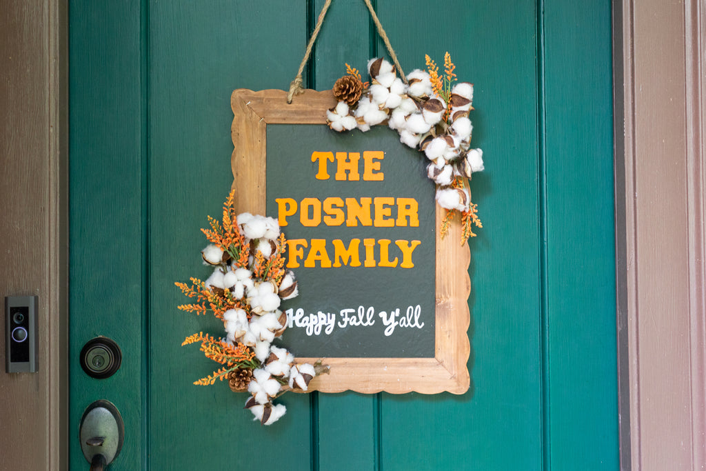 DIY Fall Front Door Sign