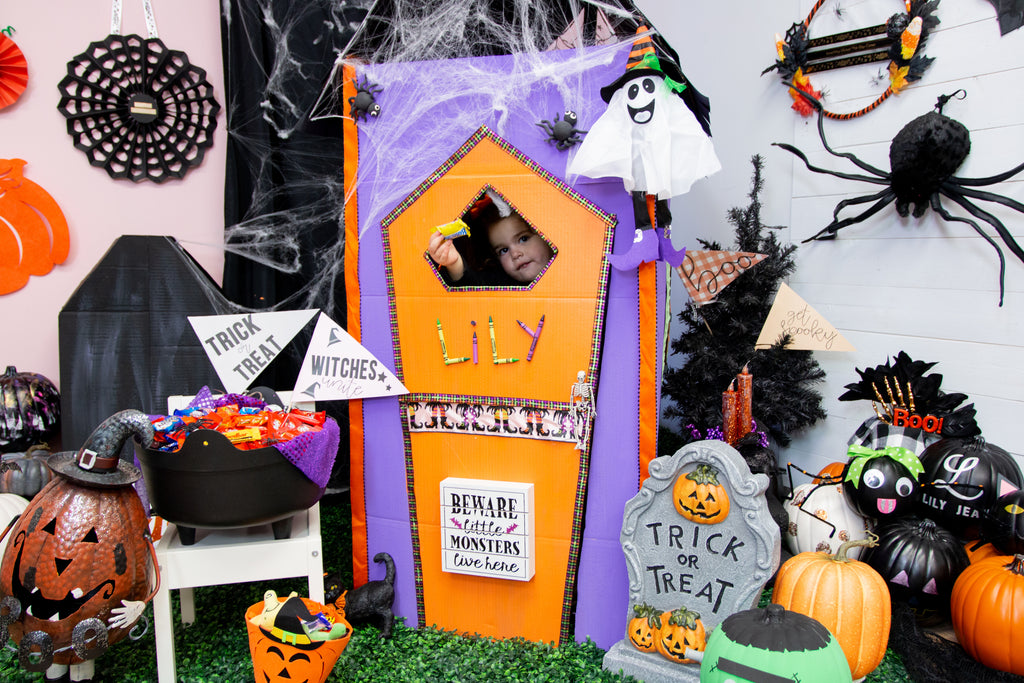 Cardboard Box Halloween Haunted Playhouse