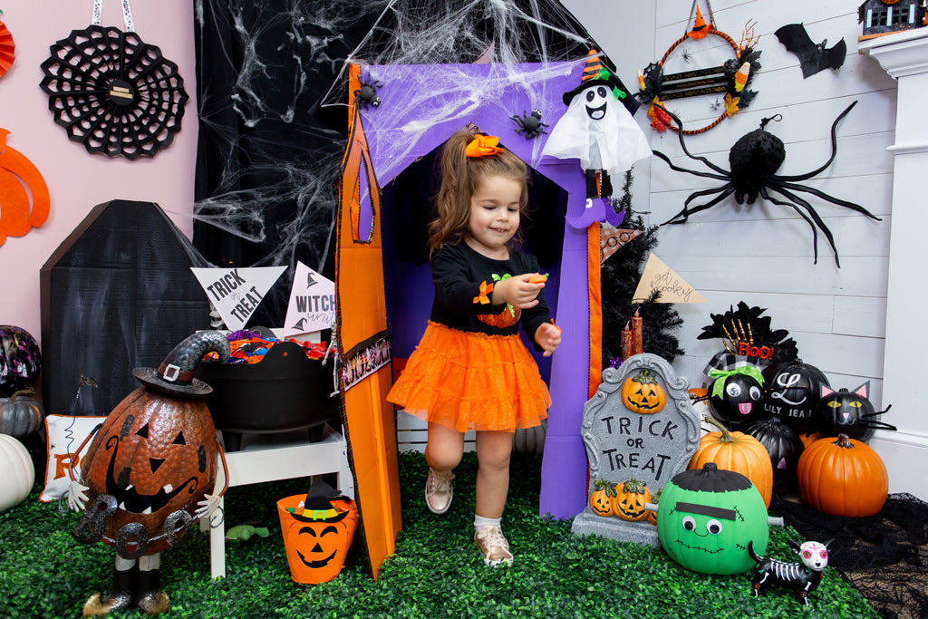 Kids Cardboard Box Halloween Playhouse