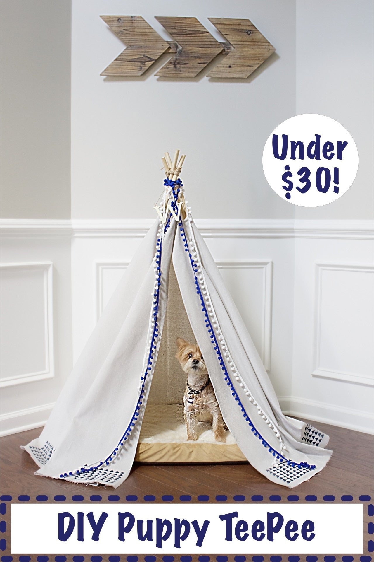 DIY Puppy Teepee