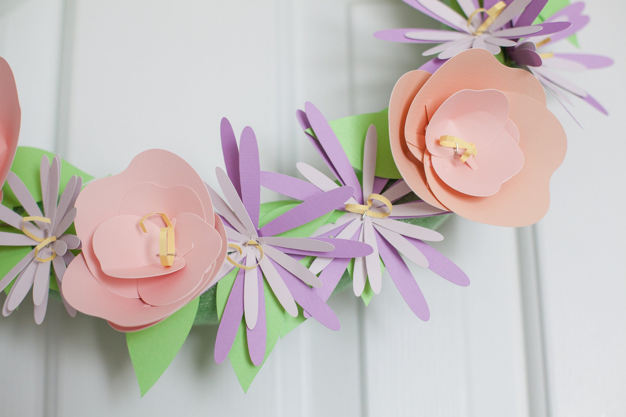 DIY Paper Flower Wreath with Cricut – Craft Box Girls