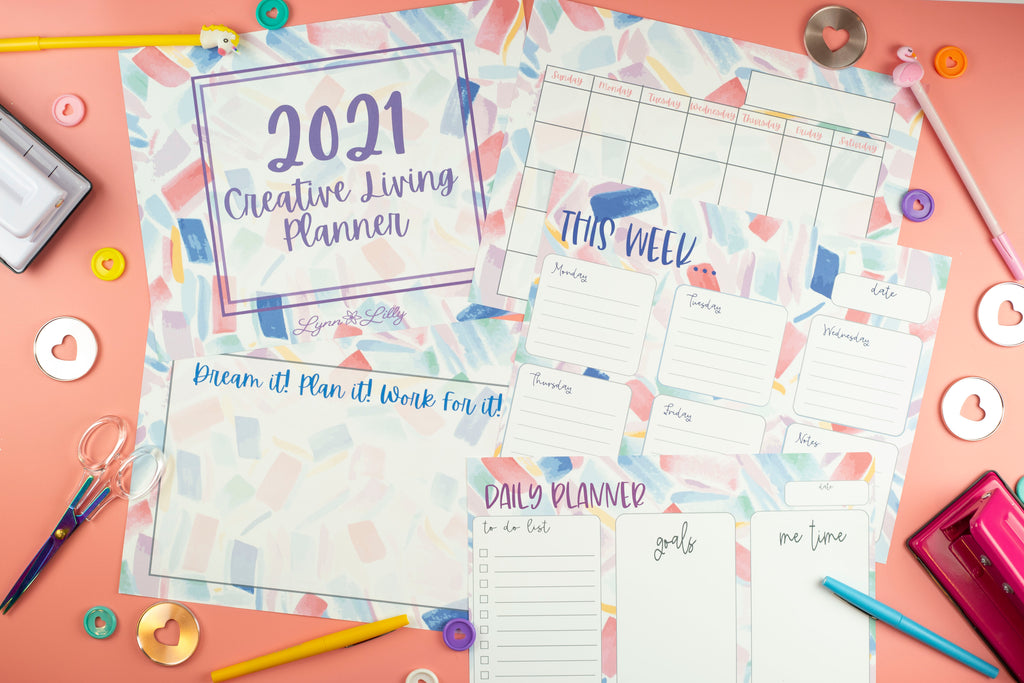 Free Print at home Planner by Lynn Lilly