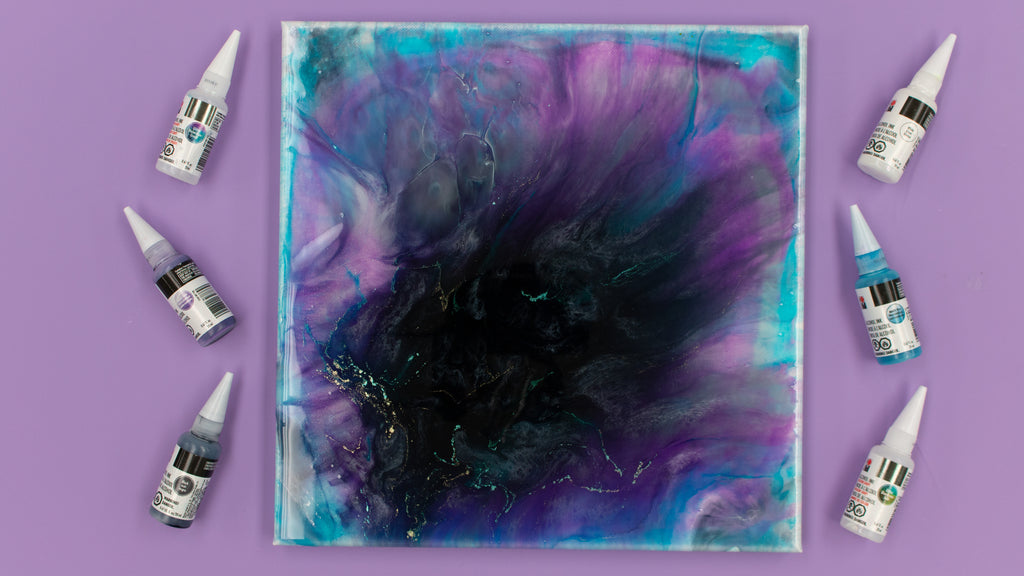 DIY Alcohol Ink and Epoxy Pour