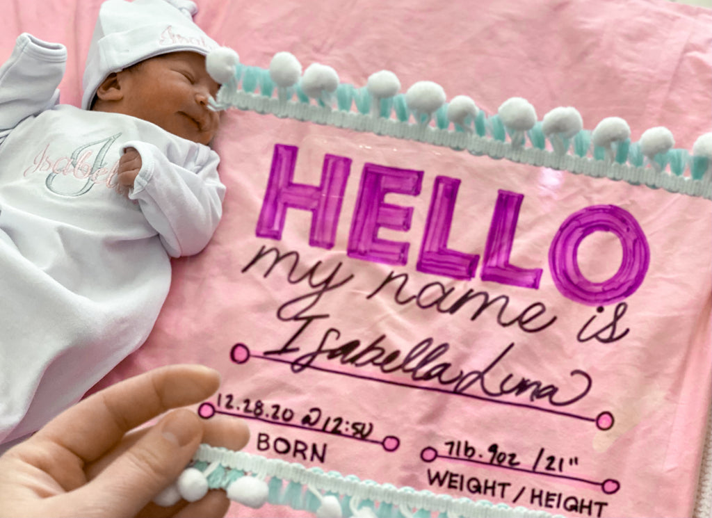 DIY Hello My Name Is Baby Sign