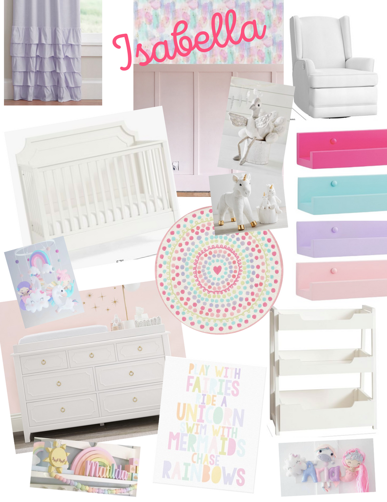 Magical Baby Nursery Design Board