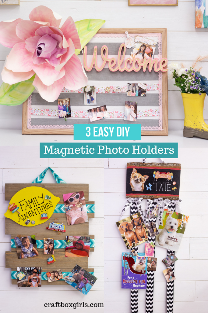 3 DIY Photo and Card Magnetic Displays