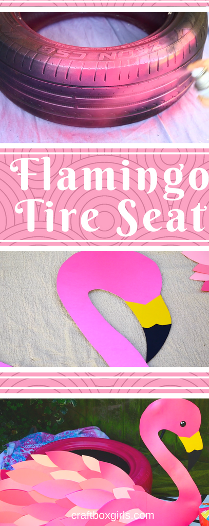 DIY Flamingo Tire Seat