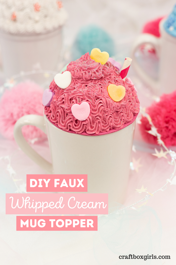 FAKE WHIPPED CREAM TOPPER: How to make a fake whipped cream topper