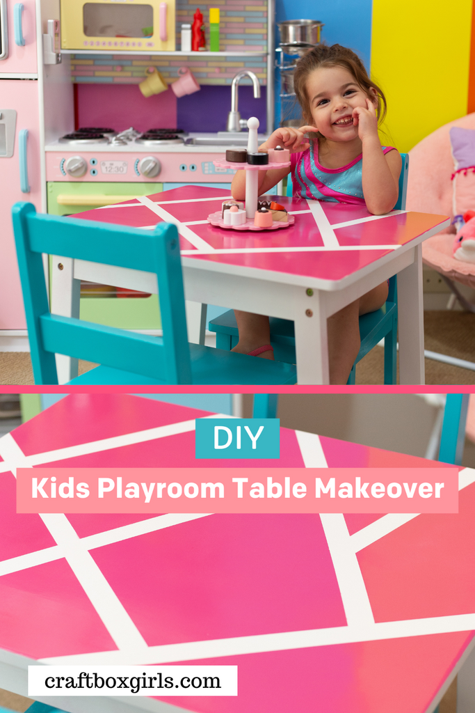 DIY Kids Playroom Table Makeover