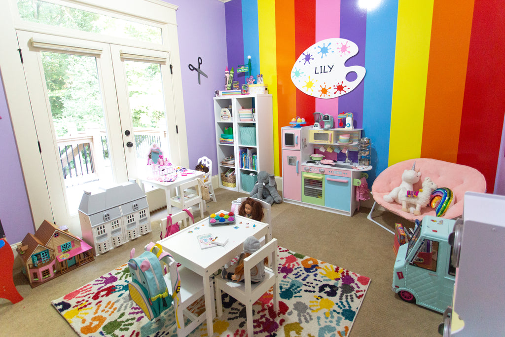 Arts & Crafts Kids Playroom Makeover