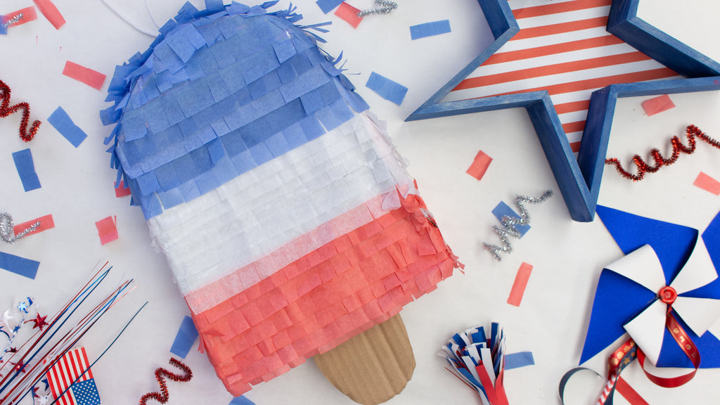 Patriotic Popsicle Piñata Craft