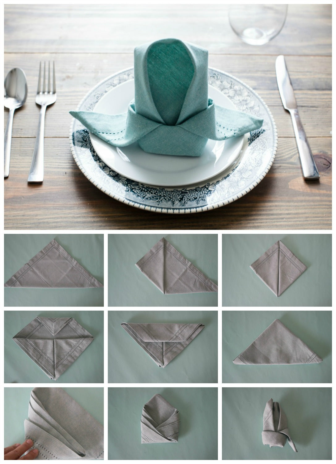 3 Simple Ways to Fold a Napkin, Napkin Folding Ideas