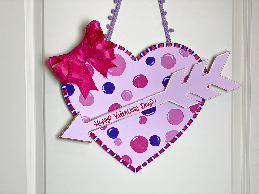 DIY Heart Valentine's Day Door Hanger