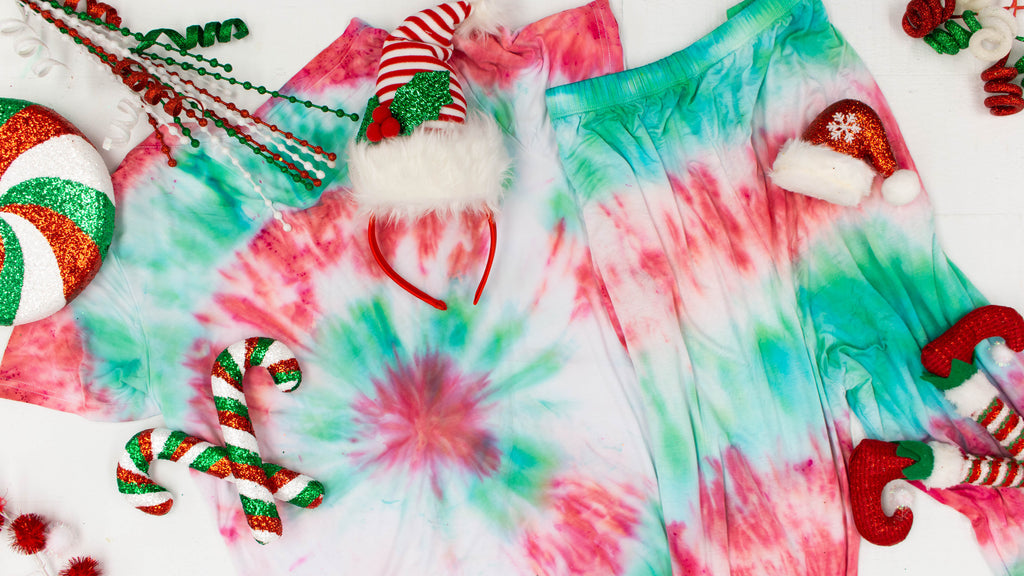 DIY Tie Dye Christmas Pajamas