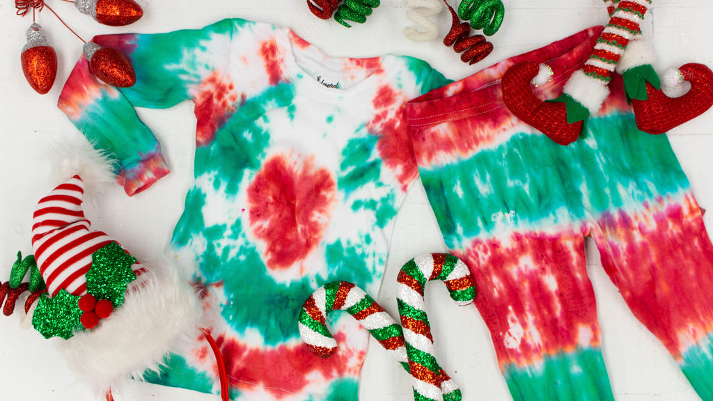 DIY Tie Dye Christmas Pajamas