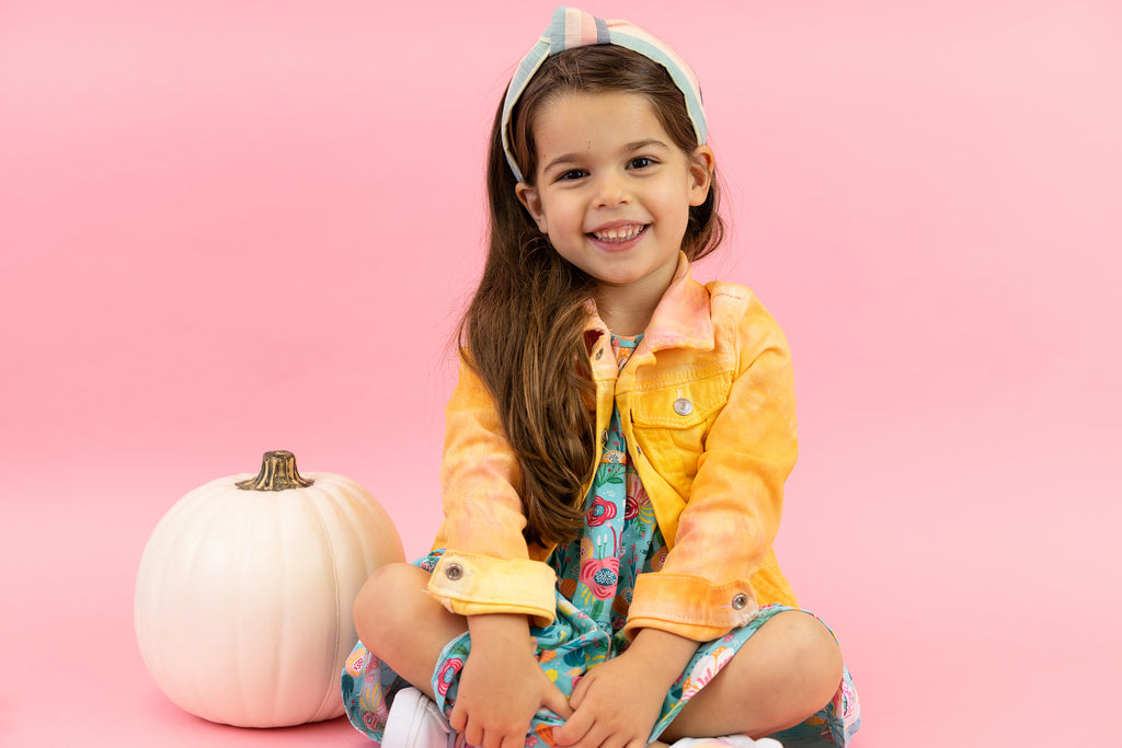 DIY Tie-Dye Kids Fall Jean Jacket