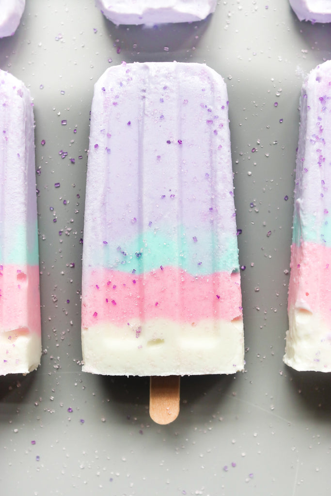 Rainbow Unicorn Ice Cream & Ice Popsicles - Kids Frozen Dessert