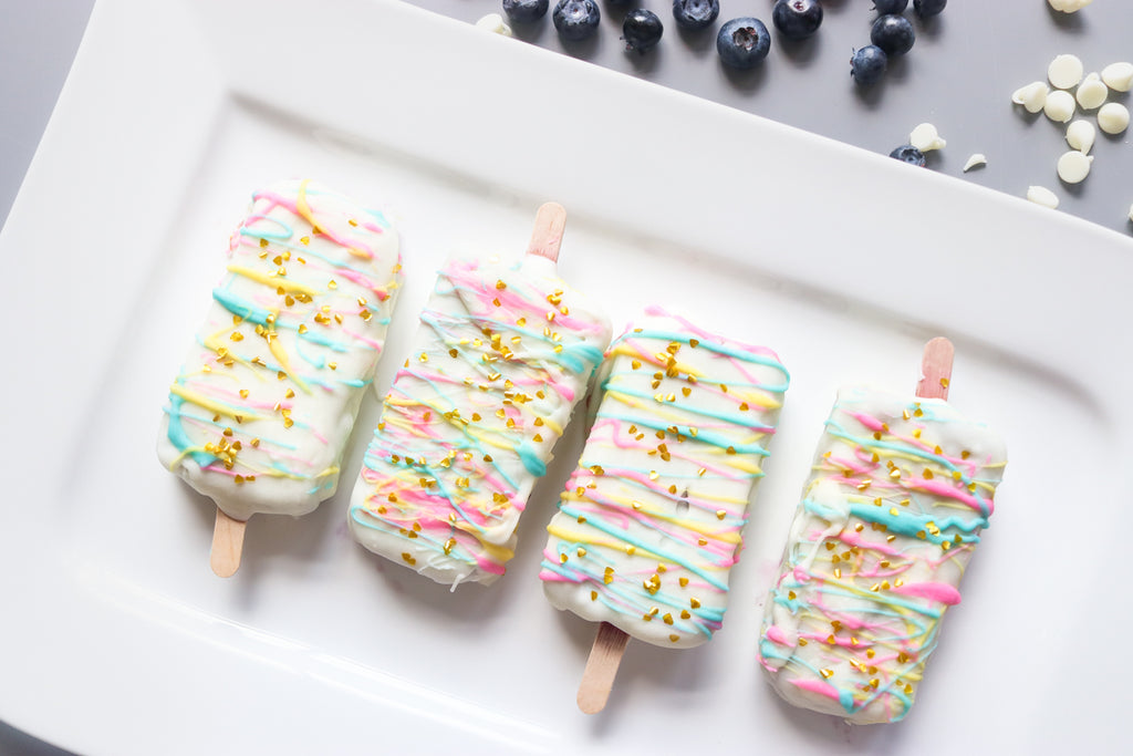 Rainbow Unicorn Ice Cream & Ice Popsicles - Kids Frozen Dessert