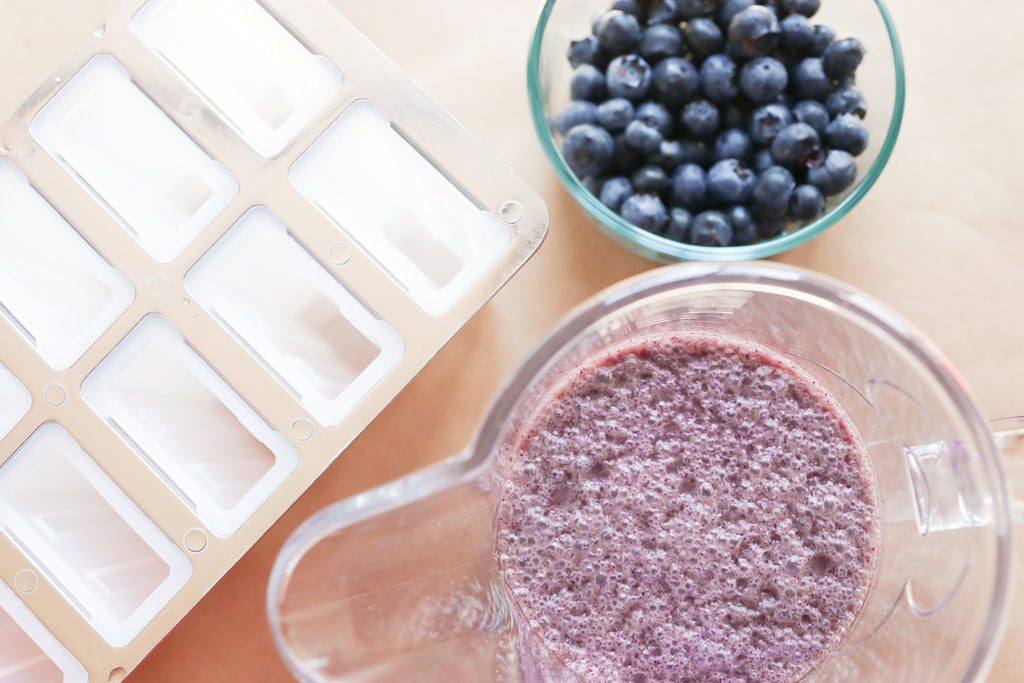 candied blueberry unicorn Popsicles