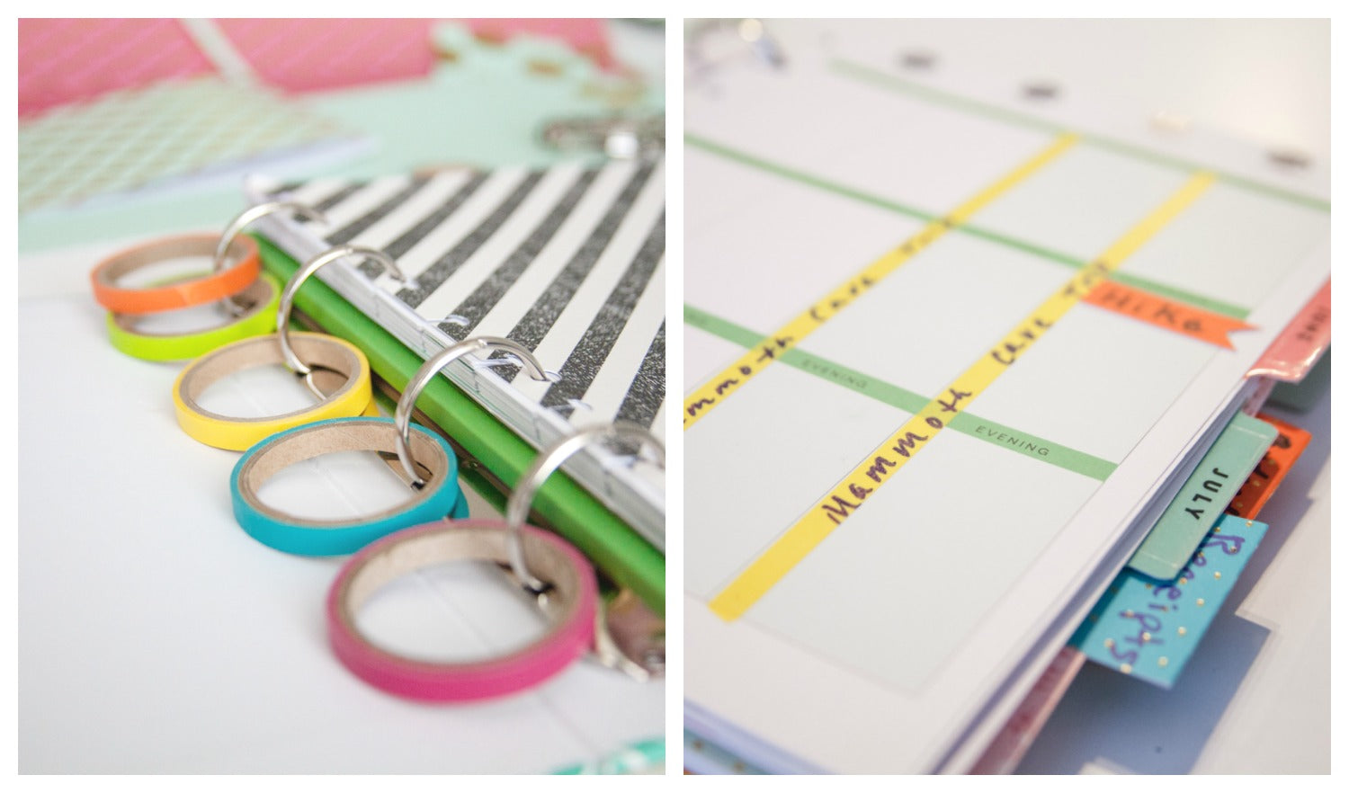 How to Decorate your Planner with Washi Tape - Curtains are Open