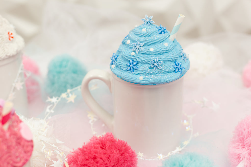 DIY Faux Whipped Cream Mug Toppers