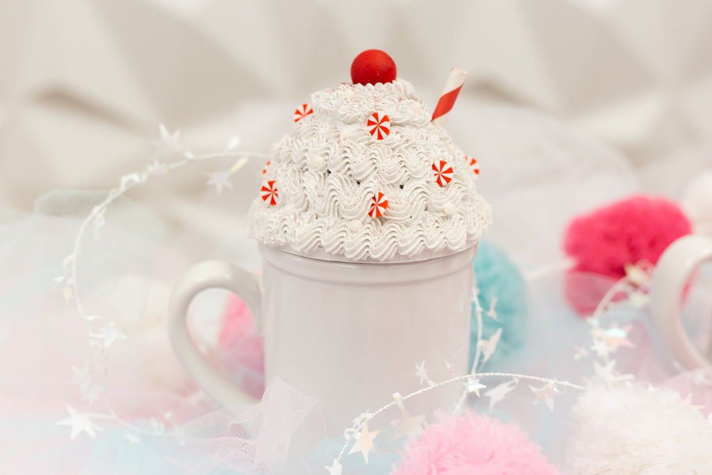 DIY Faux Whipped Cream Mug Topper