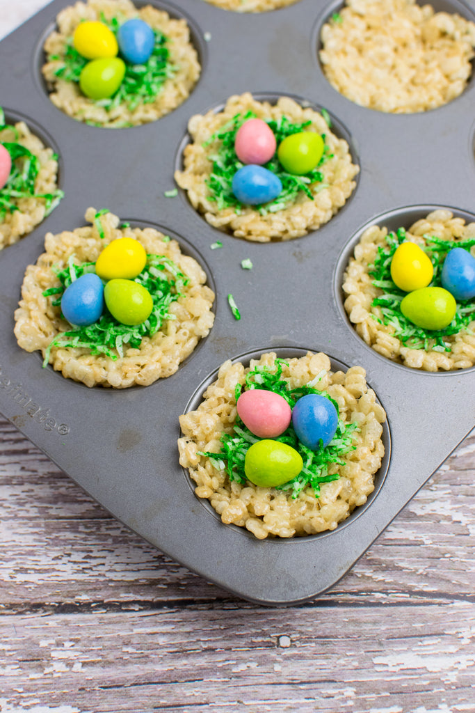 Rice Crispies Easter Nests with Chocolate