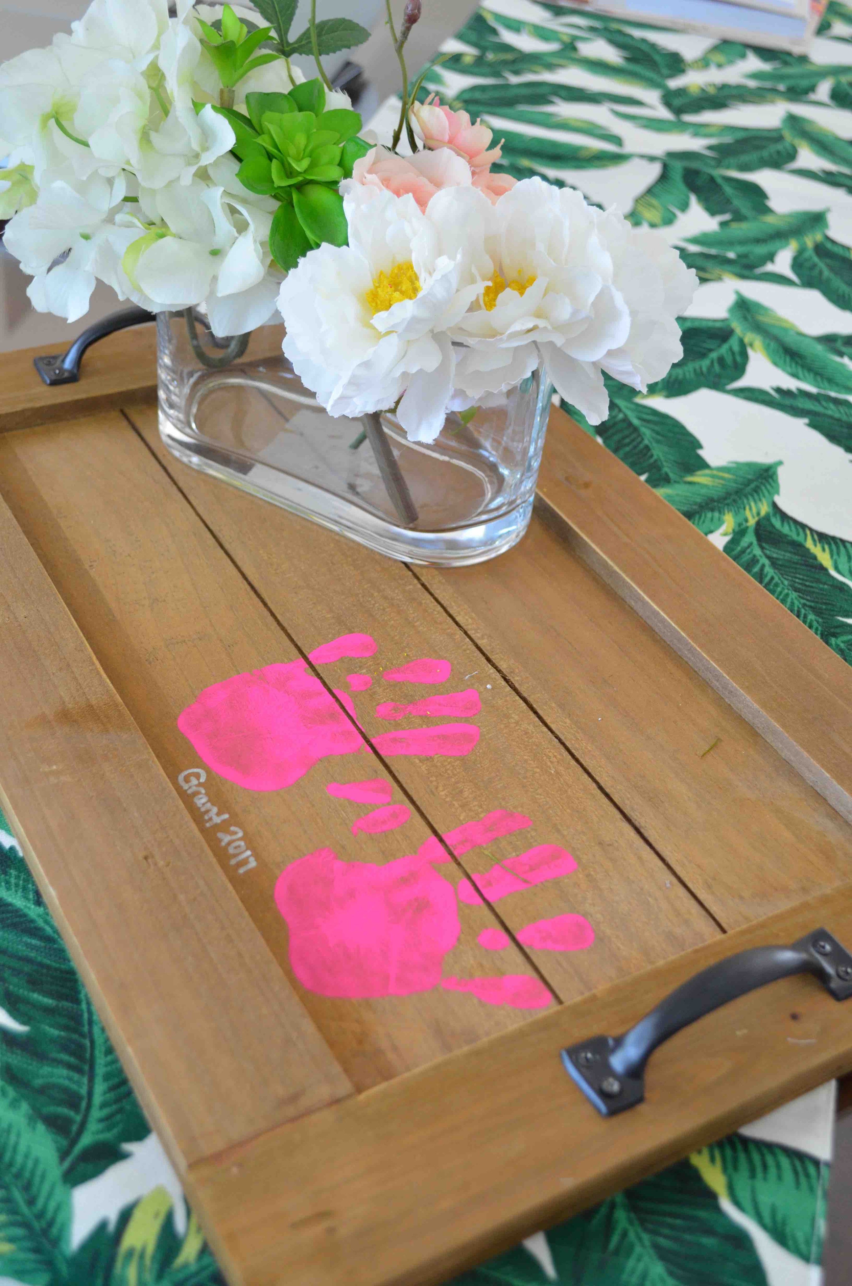 Pressed Flower Tray Craft for Mother's Day