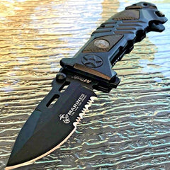 Best Military Swiss Army & Marines Spring Assisted Pocket Knife On Sale