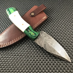 cheap damascus steel hunting knives for sale