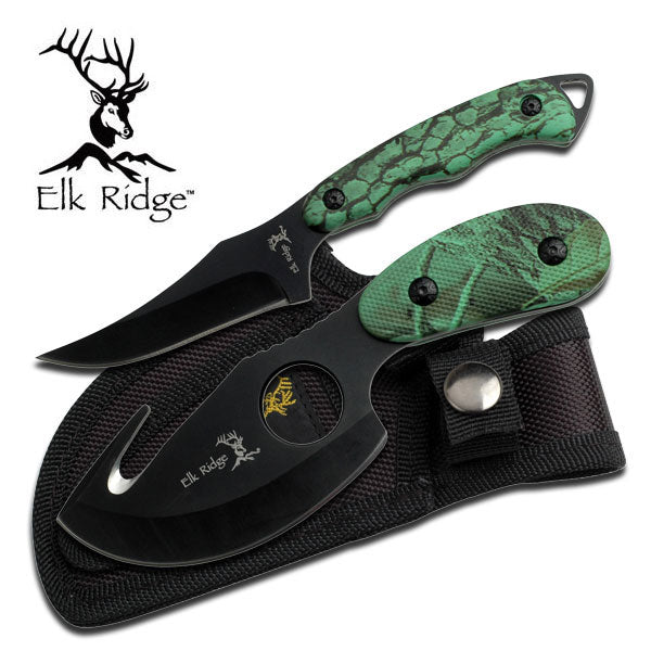Elk Ridge ножи. Стационарный нож. Набор "охотничий". Нож Лось 2. Стационарные ножи